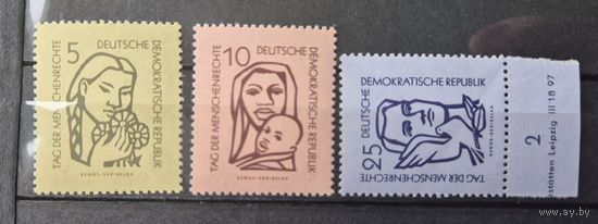 Германия, ГДР 1956 г. Mi.548-550 MNH** полная серия