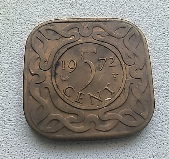 Суринам 5 Центов, 1972  6-3-40