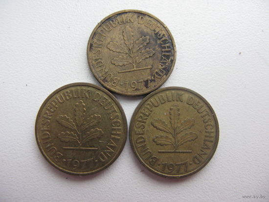 5 пфеннигов 1977 F. G. J.