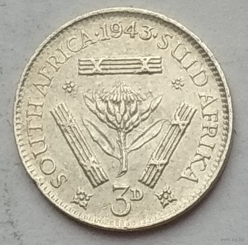 ЮАР 3 пенса 1943 г.