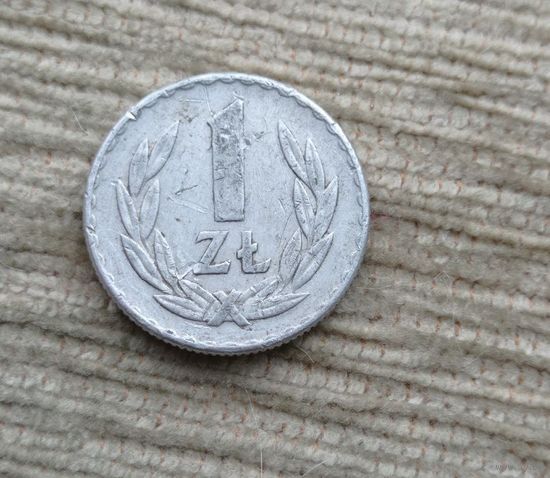 Werty71 Польша 1 злотый 1949 алюминий