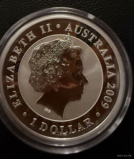 1 доллар 2009 г.   Елизавета 2.  КОАЛА.  СЕРЕБРО. 999 пробы   УНЦИЯ.
