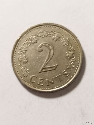 Мальта 2 цента 1972