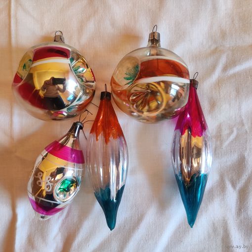 Ёлочные игрушки сборный лот Германия 0010