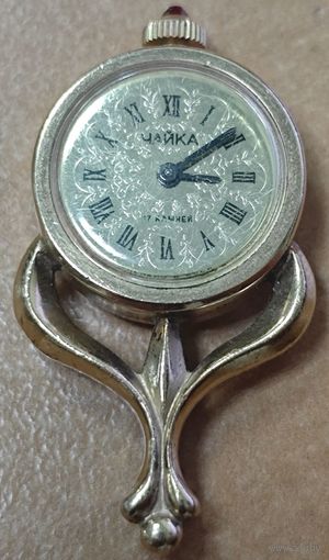 Часы кулон Чайка. СССР. Нечастые. Позолоченные