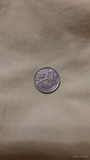 Бельгия 1 франк, 1991г. , Надпись на голландском - 'BELGIE'