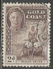 Золотой берег. Король Георг VI. Барабанщик. 1948г. Mi#123.