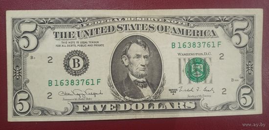 Торг! 5 долларов США 1988А