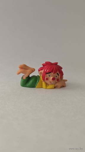 Фигурка Kinder, Пумукль! Редкая! Оригинал. Liegender из серии "Пумукли" 1985 г