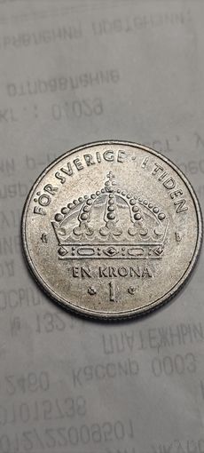 Швеция 1 крона 2002