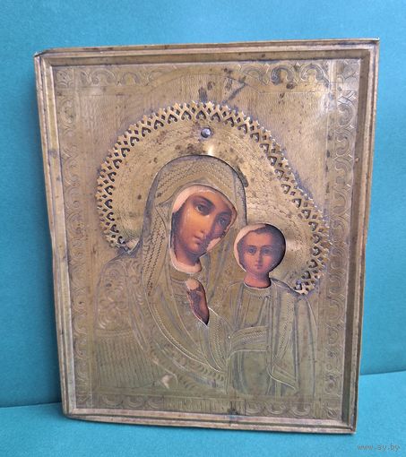 Икона Казанская Пр.Богородица, в окладе.