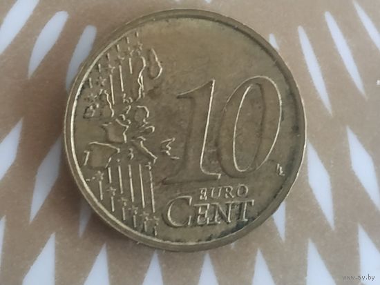 10 евроцента Италия 2002 год.