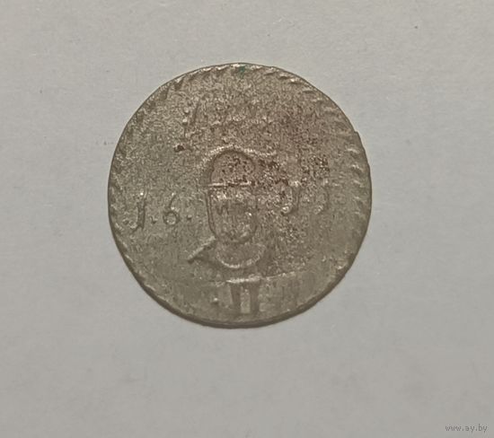 Пенязi i Ваза. Двуденарий 1611, Вильно. Пореже