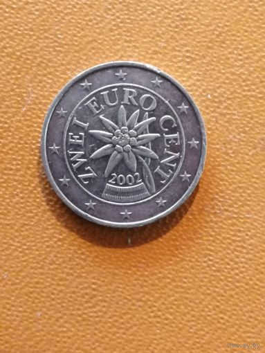 Австрия 2 евроцента, 2002 год, KM# 3083
