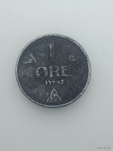 Норвегия 1 эре 1942 года .