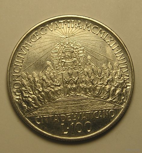 Ватикан, 100 Лир 1962 Consilium