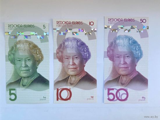 Остров Редонда (Антигуа и Барбуда) - набор банкнот