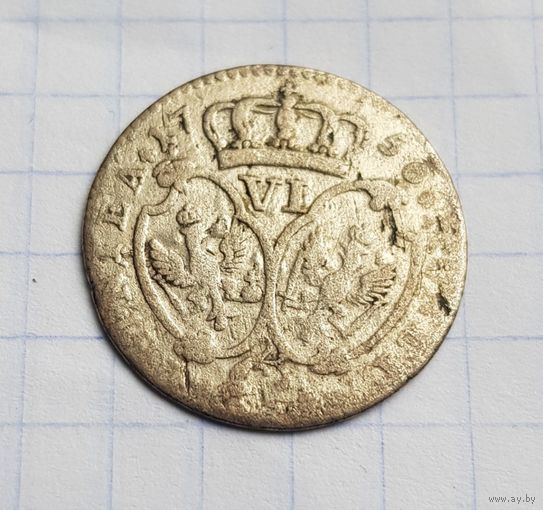 6 грош 1756 год