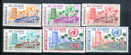 Гвинея - 1959г. - Годовщина членства в ООН - 6 марок - полная серия, MNH [Mi 31-36]. #O-Se-Z-1-29