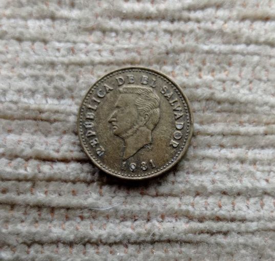 Werty71 Сальвадор 1 сентаво 1981