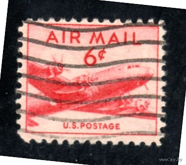 США.Ми-553. Самолет DC-4 Skymaster. Серия: Авиапочта 1941-1949 гг.