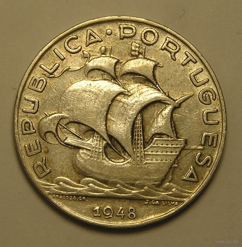 Португалия, 5 Эск. 1948 Серебро