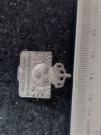 Значок серебро Швеция