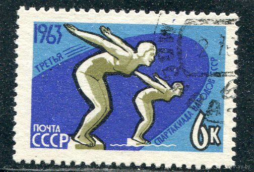 СССР 1963.. Спорт. Плавание