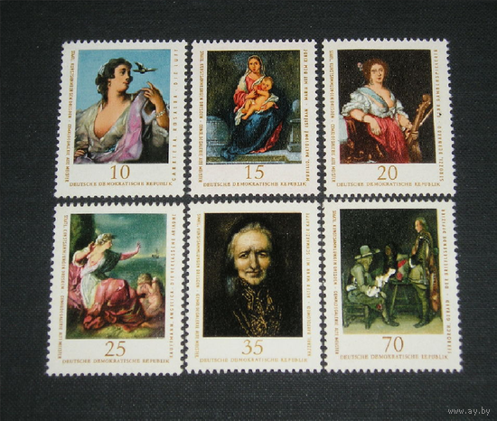 ГДР 1976 год Живопись Галерея старых мастеров (Mi.2193-98) MNH