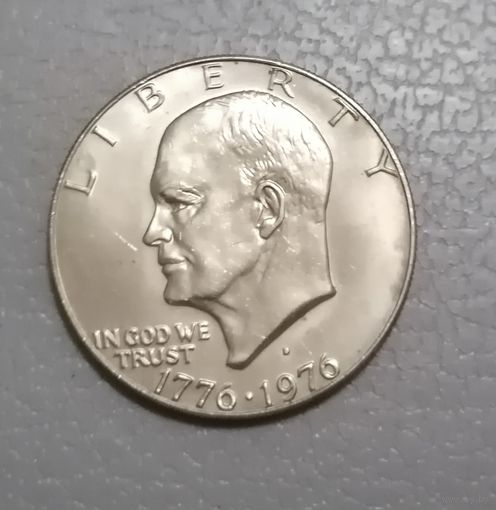 1 доллар 1976 г. крупные буквы на реверсе, не частая