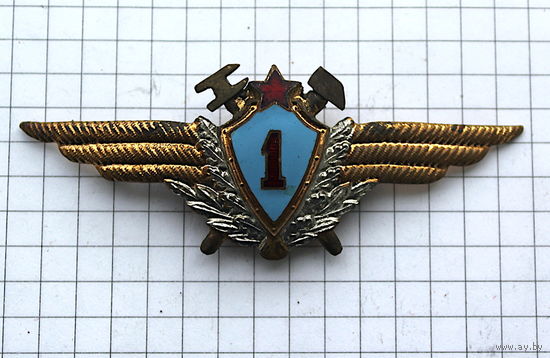 ЗНАК КЛАССНОСТИ,латунь,эмаль