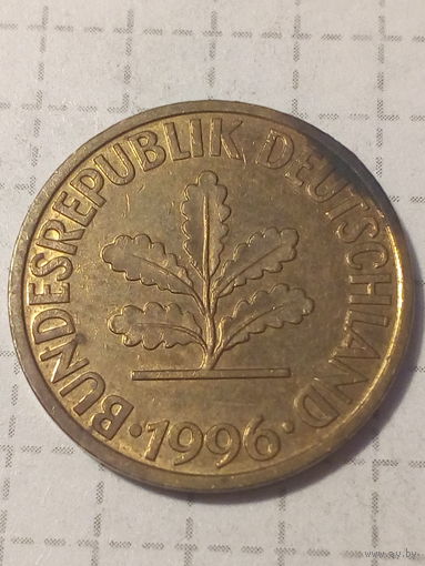 10 пфеннигов ФРГ 1996 год D