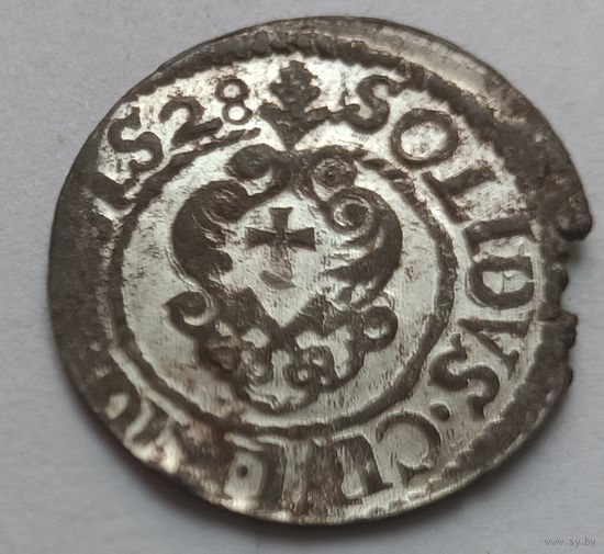 Рыжскi Кiрмаш! Солид 1628, Рига, Густав Адольф. Без обращения
