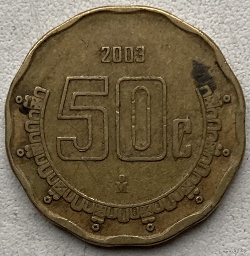 Мексика 50 сентаво 2003 г.
