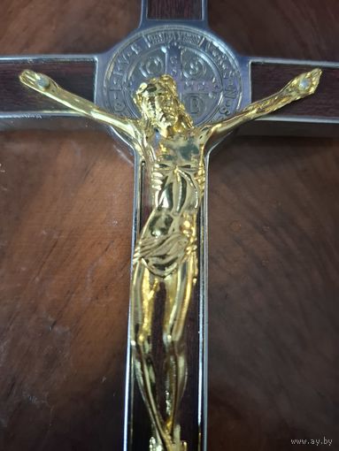 Крест большой позолота