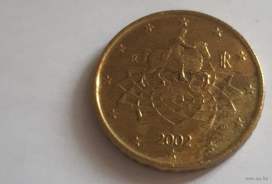 Италия 2002 50 евроцентов
