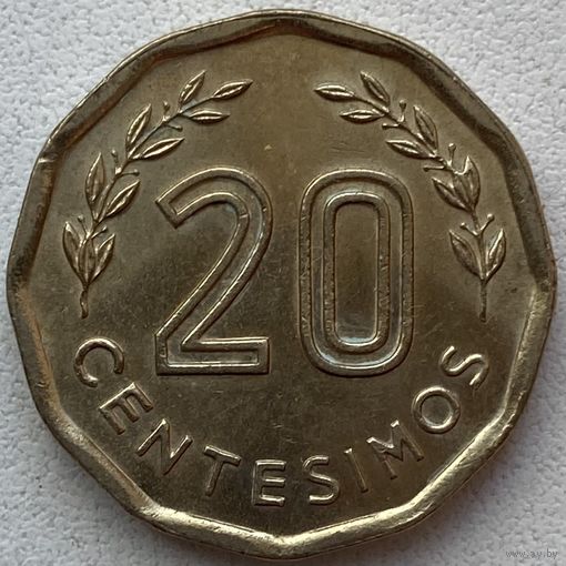 Уругвай 20 сентесимо 1981 г.