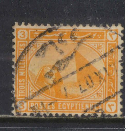 Египет Вице-королевство Османской Имп 1892 Пирамида Хефрена Сфинкс Гиза Стандарт #41a