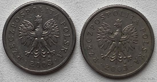 Польша 20 грошей 2003 г. Цена за 1 шт.