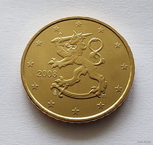 Финляндия 50 евроцентов, 2008  UNC