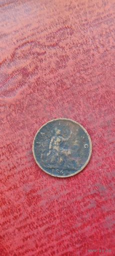 Великобритания 1 пенни 1863