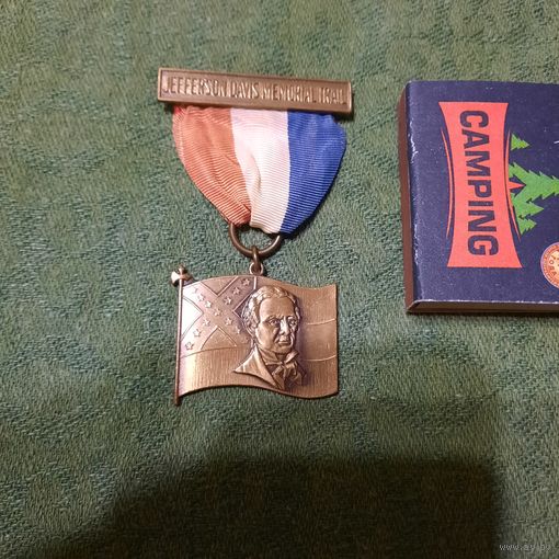 Памятная медаль: Мемориальная тропа Девиса Джефферсона. США 1967г.