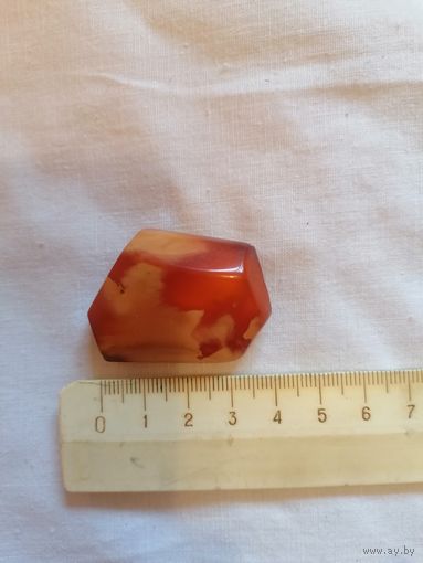 Брошь СССР янтарь