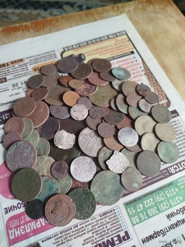 Распродажа - более 75 монет (РИ,ВКЛ,Польша и др.) с серебром