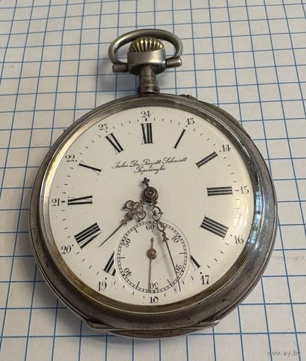 Часы карманные . Серебро 800 проба . Вес 85 грамм . Идут