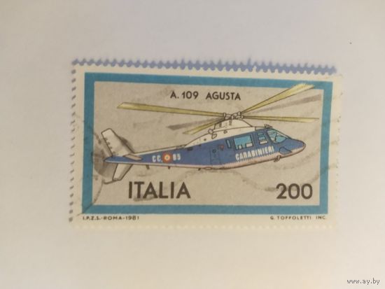 Италия  1971  вертолет А.109