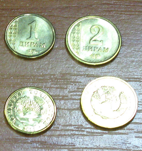 Таджикистан. 1+2 дирама 2011 г. UNC