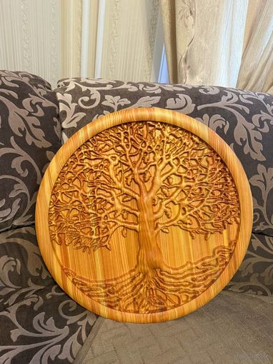 Огромное панно из дерева Древо рода / Дерево рода, жизни