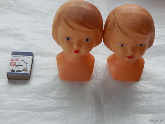 Кукла СССР Бюст Целлулоид. 2шт.