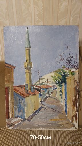 Довгялло Михаил Хрисанфович 1908-1978г Член С/Х БССР "Бахчисарай"к/м 1968г 70-50см